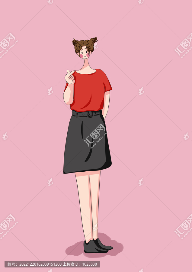 插畫封面女孩