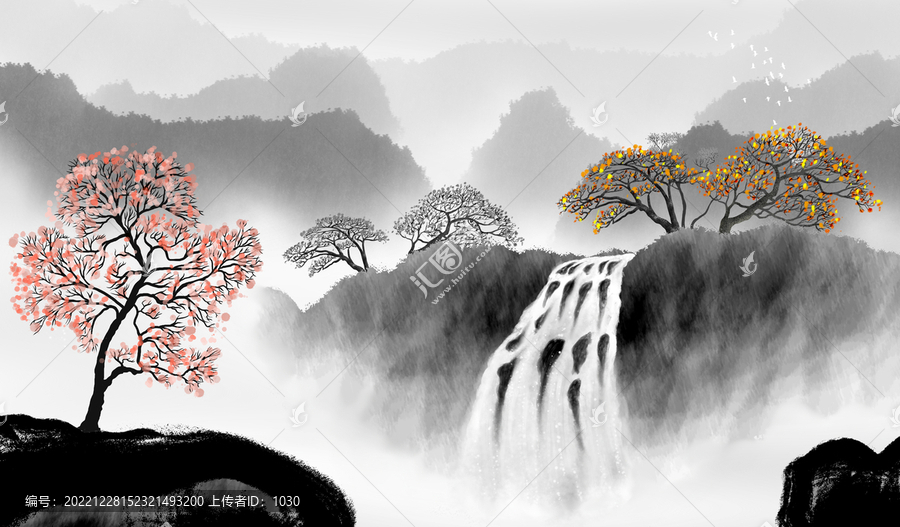意境水墨山水
