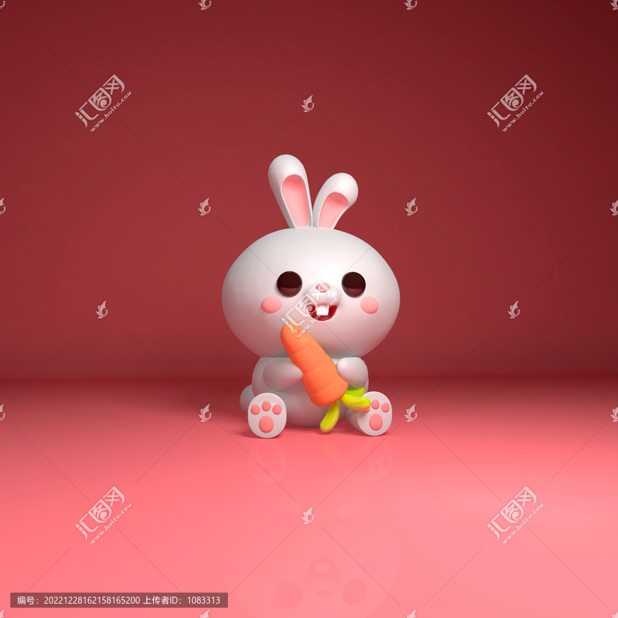 兔子胡蘿卜c4d工程文件
