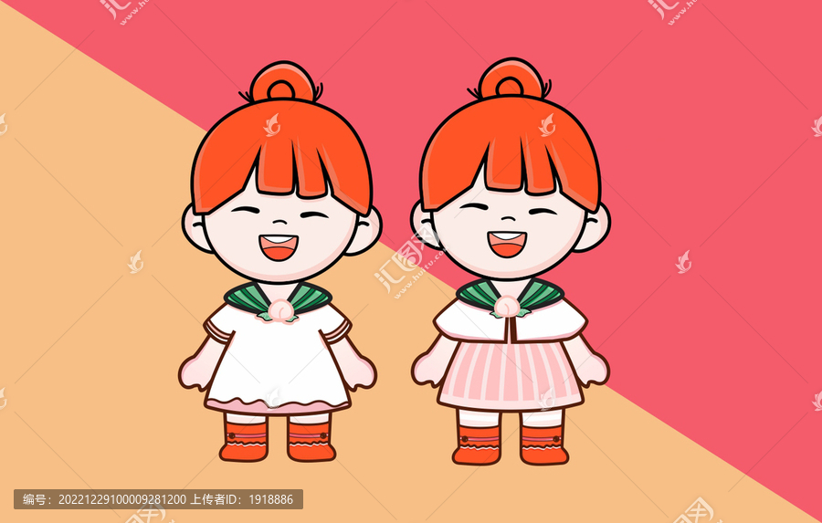 卡通可愛(ài)女孩