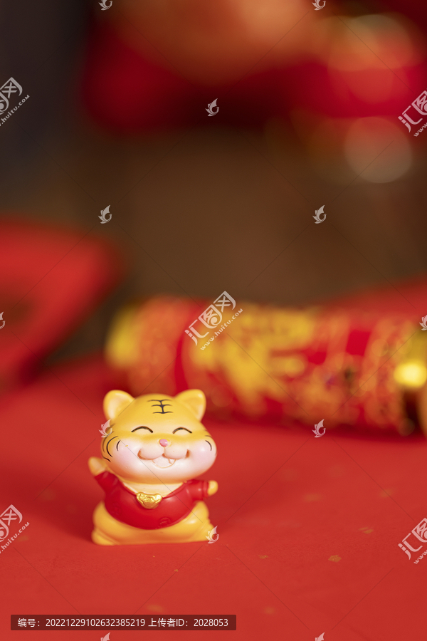 虎年春节红色背景