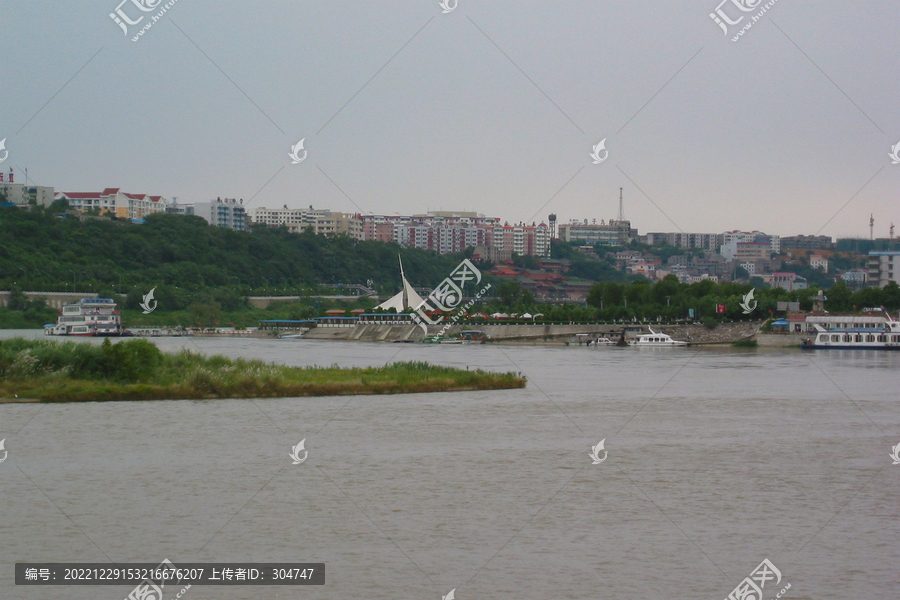 绵阳老照片三江半岛远景