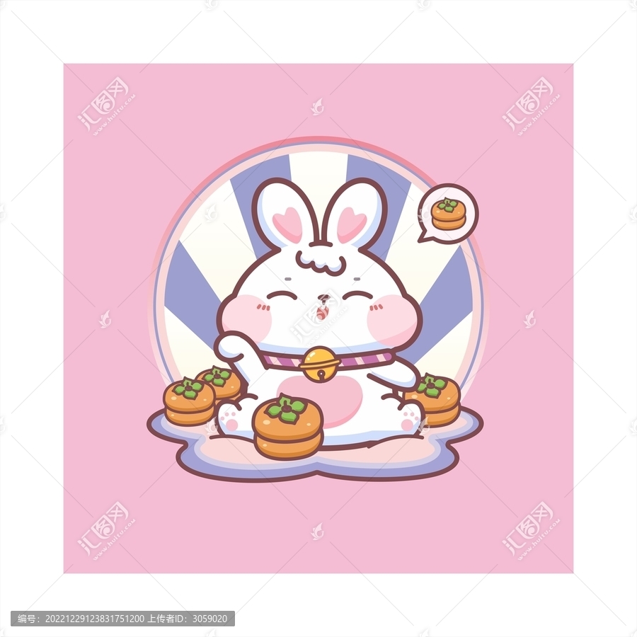 可愛小兔子插畫