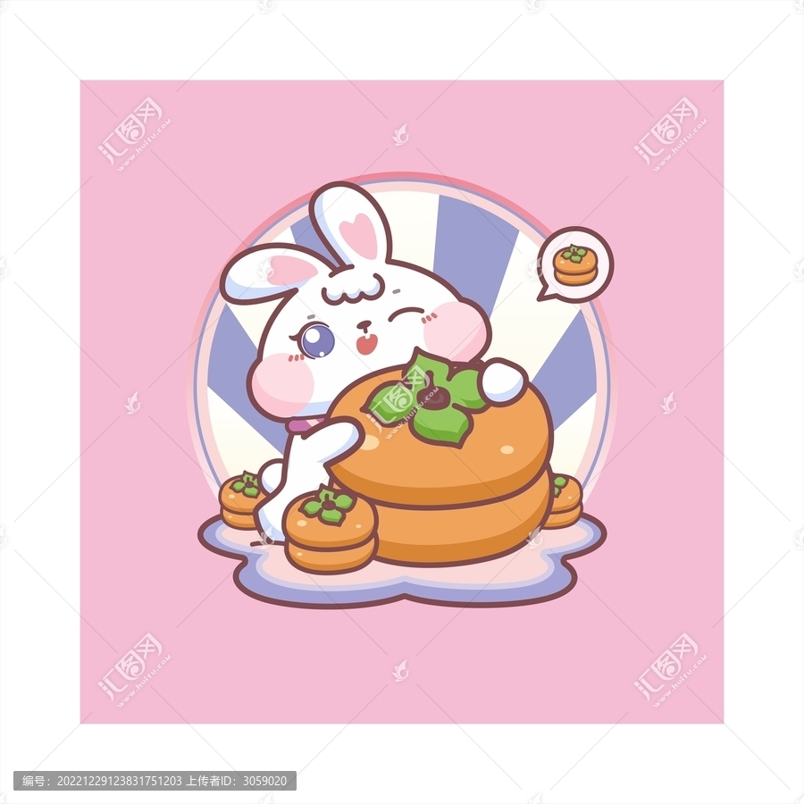 兔子卡通圖案