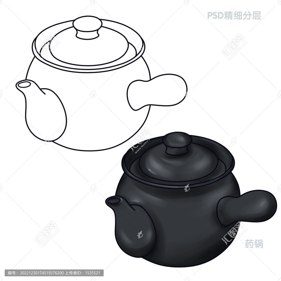 中藥工具藥鍋藥罐