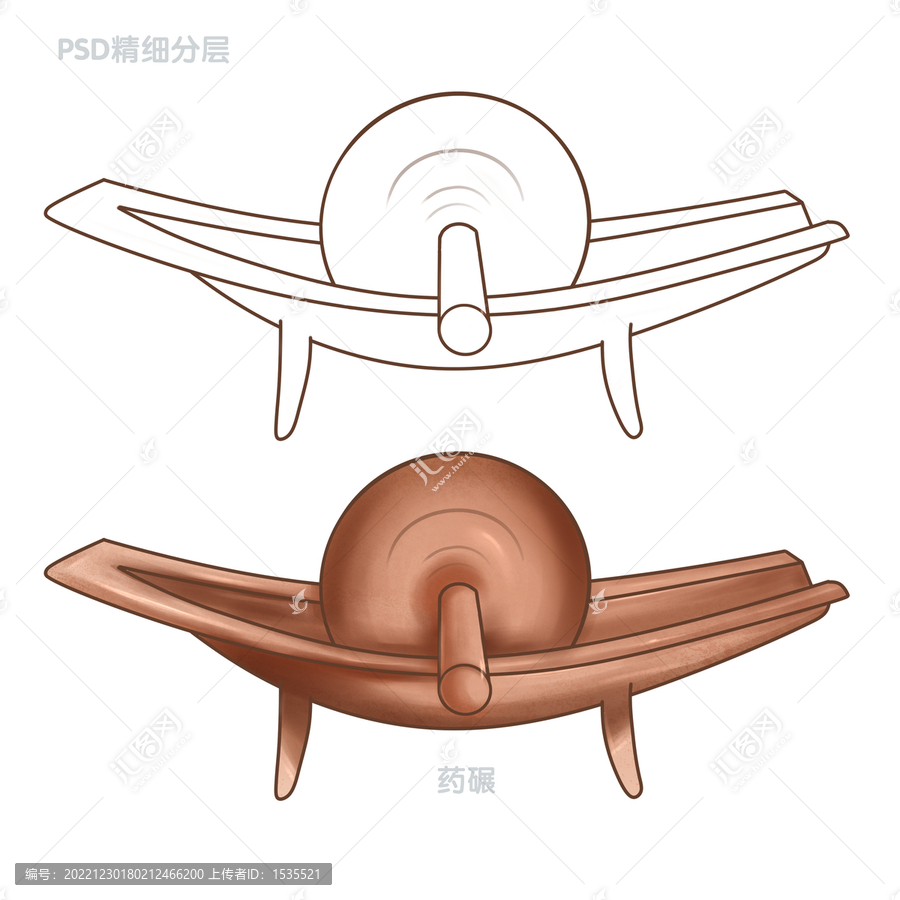 中藥工具藥碾
