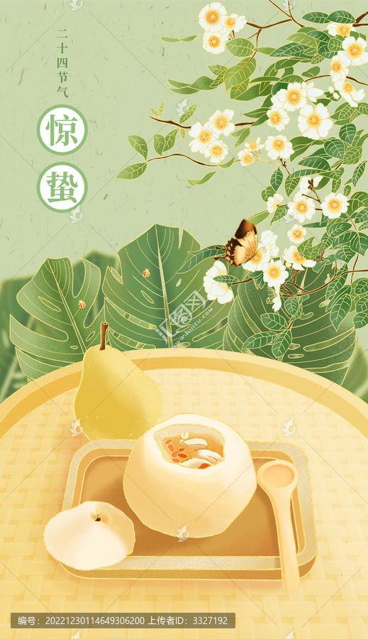 國風(fēng)驚蟄插畫