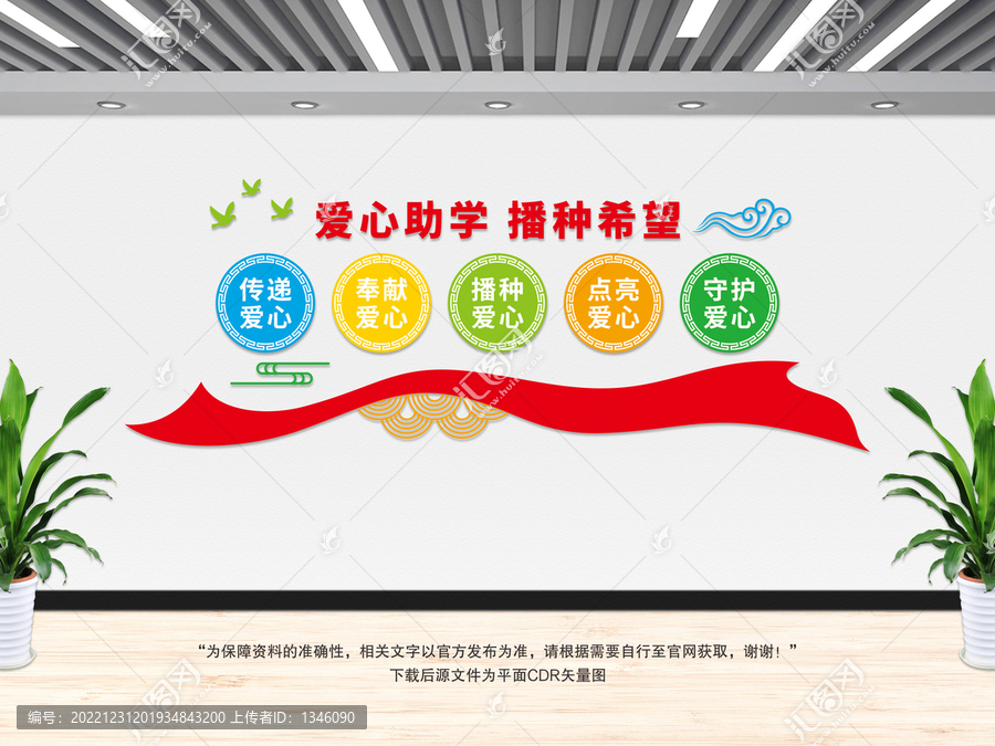 愛心助學文化墻