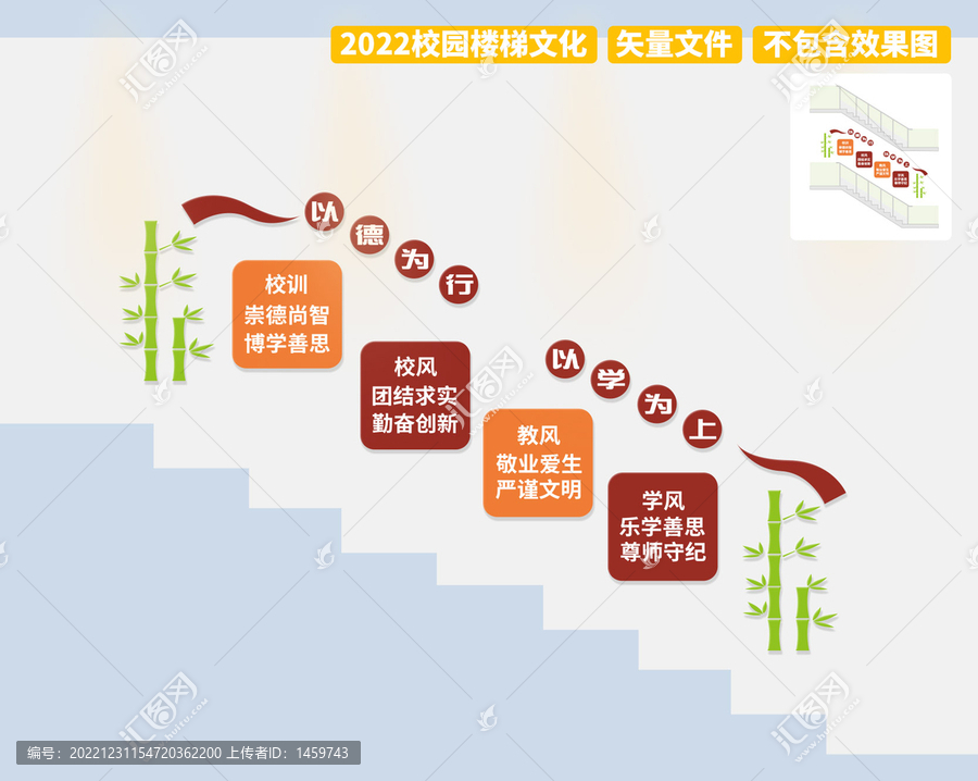 校風(fēng)校訓(xùn)樓梯文化