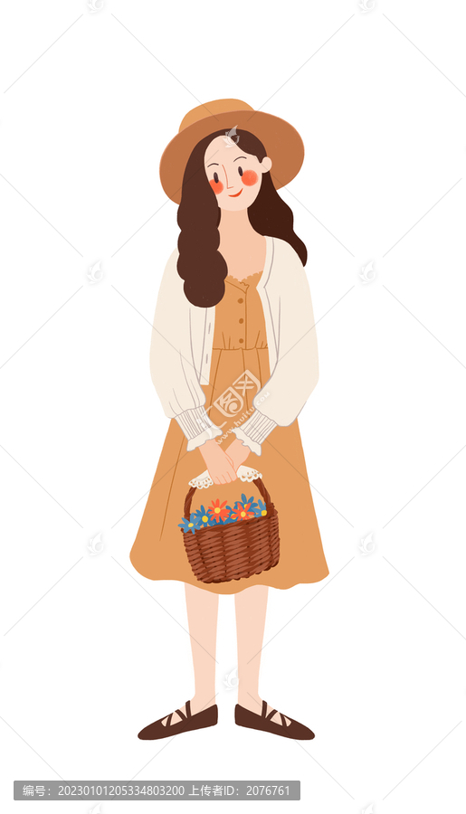 女孩插畫