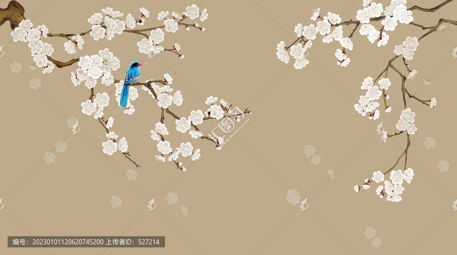 梅花花鳥圖