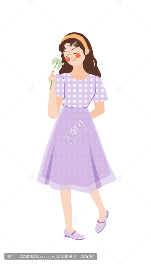 女孩插畫