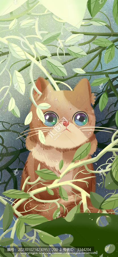 動物插畫貓咪