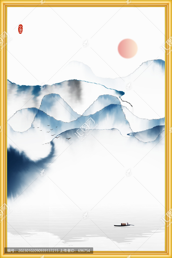新中式禪意水墨畫(huà)