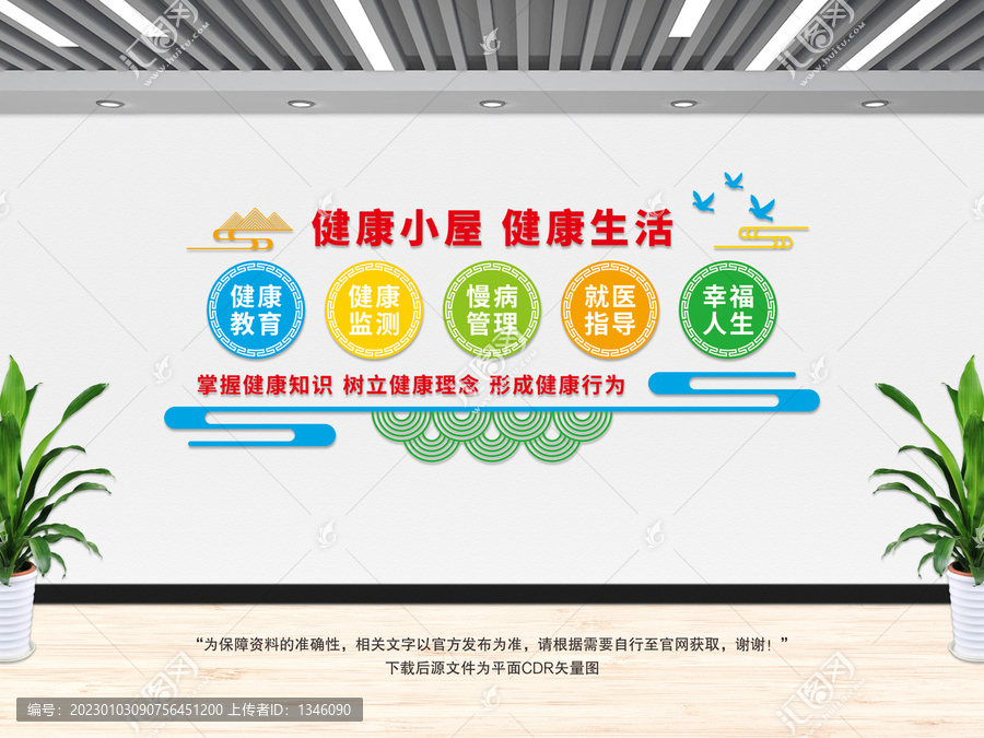 健康小屋文化墻