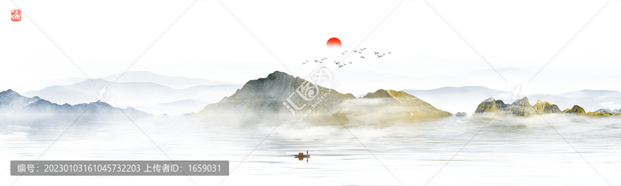 水墨山水背景