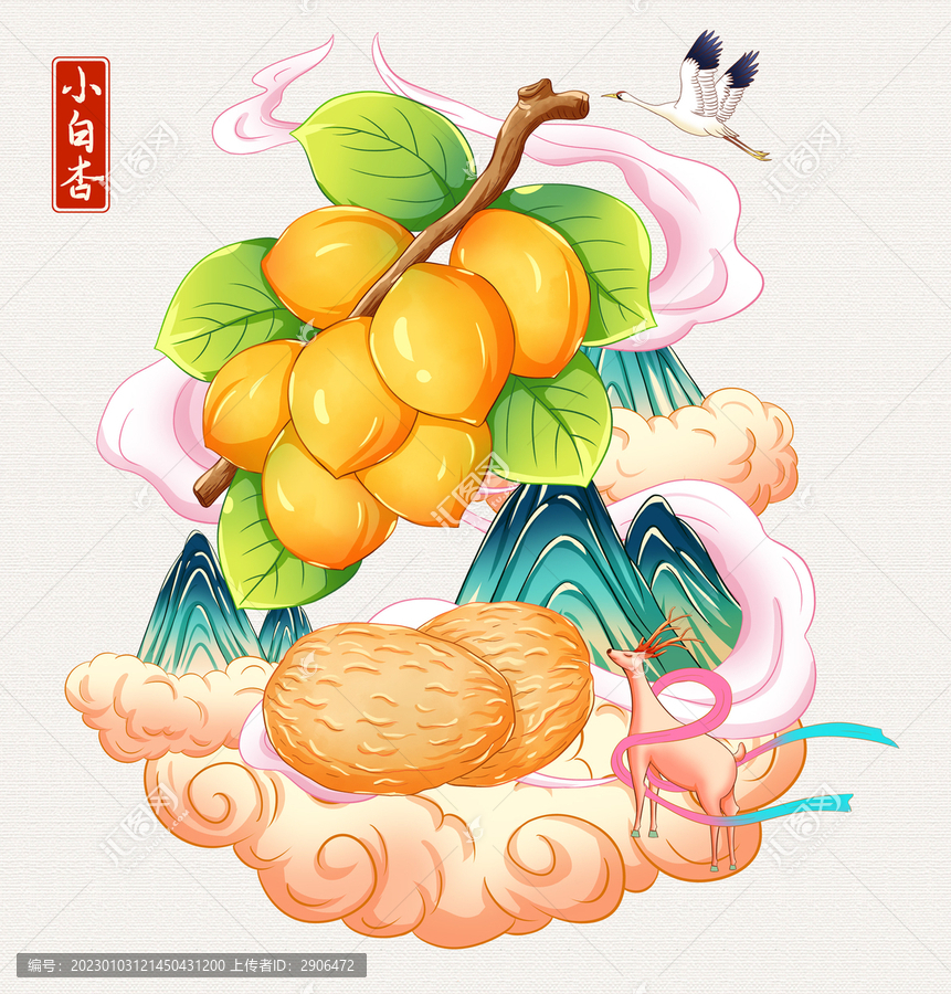 小白杏插畫手繪