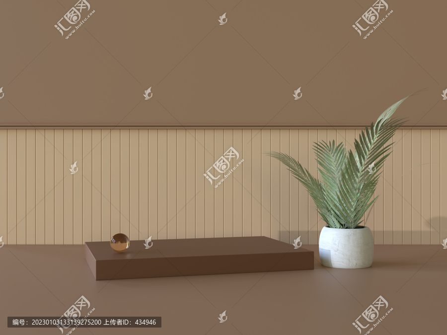 3D場景電商產品展臺簡約背景
