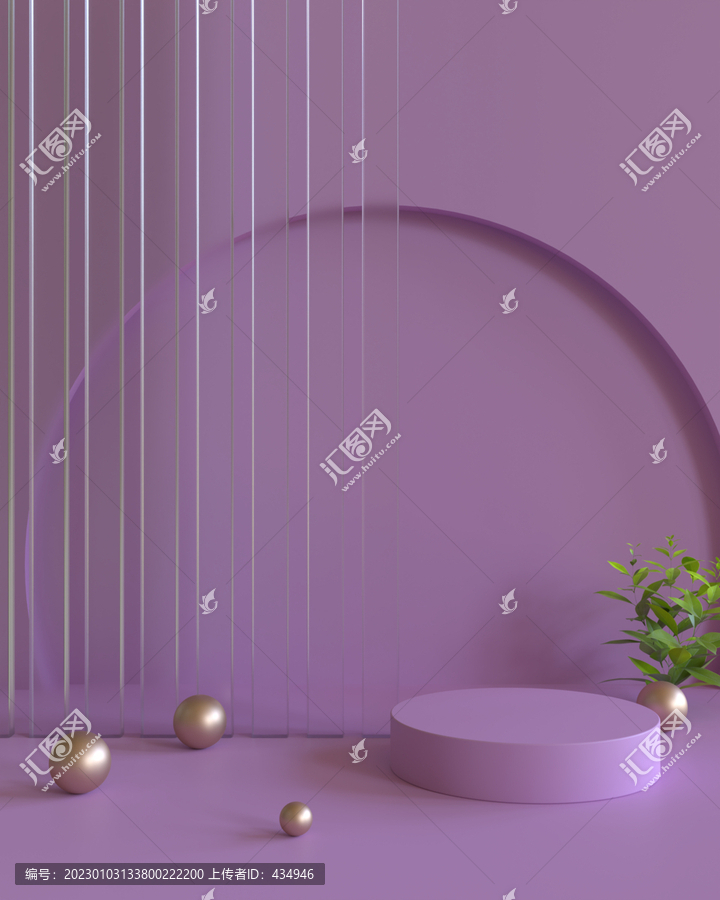 3D場(chǎng)景電商產(chǎn)品展臺(tái)簡約背景