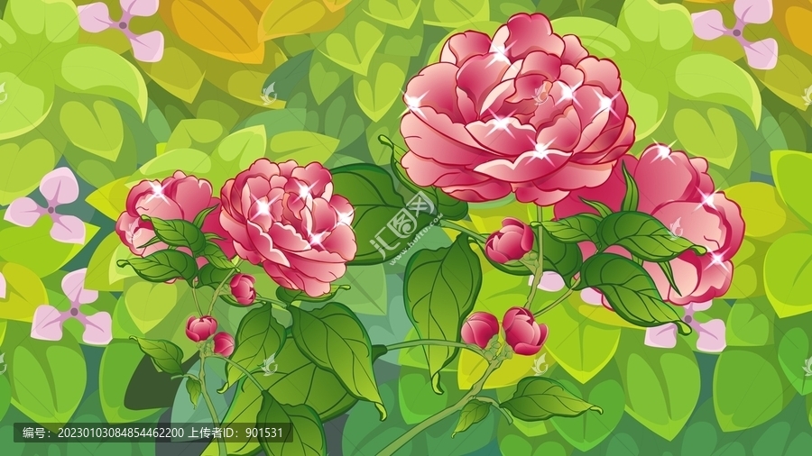 原創(chuàng)矢量花