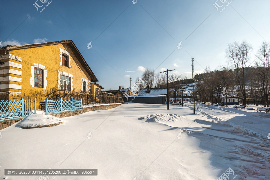 冬季乡村雪景