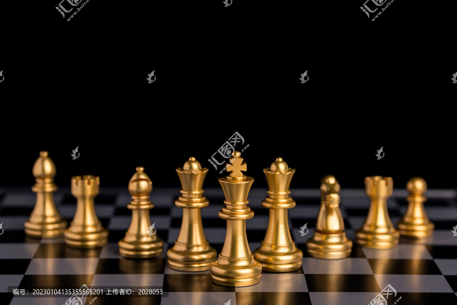 国际象棋金色棋子