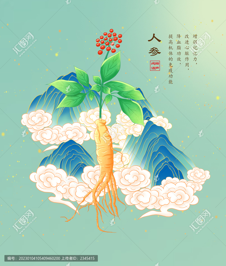 人參插畫