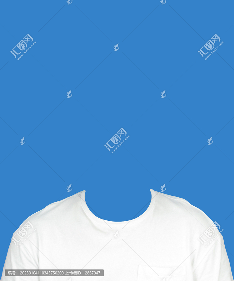 圓領(lǐng)T恤證件照換裝