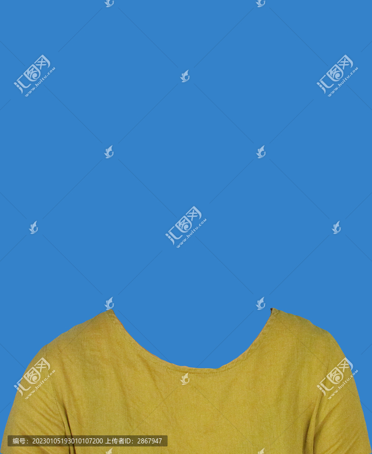 黃色圓領(lǐng)T恤