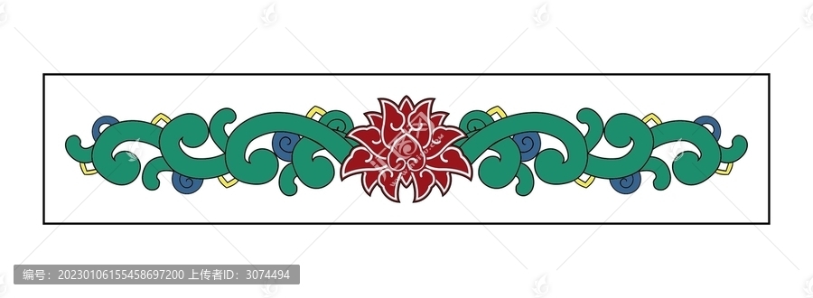 傳統(tǒng)花紋邊框