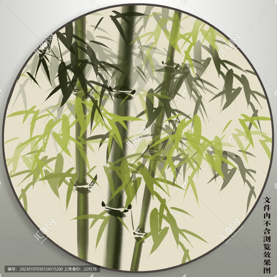 綠色竹子圖