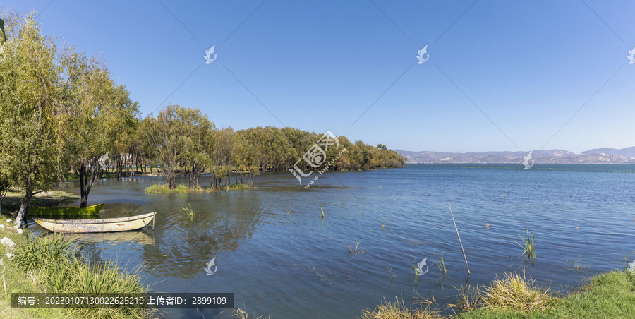 云南大理洱海生态廊道自然风景