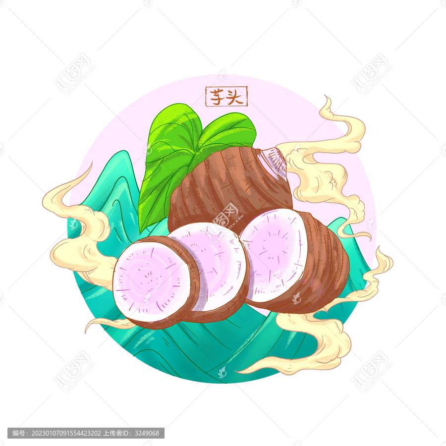 芋頭插畫