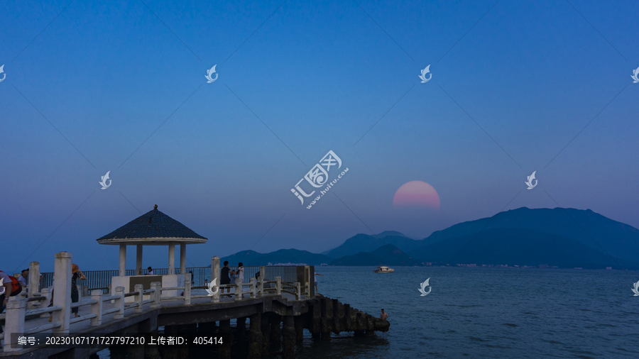 海岸海滩海边日落