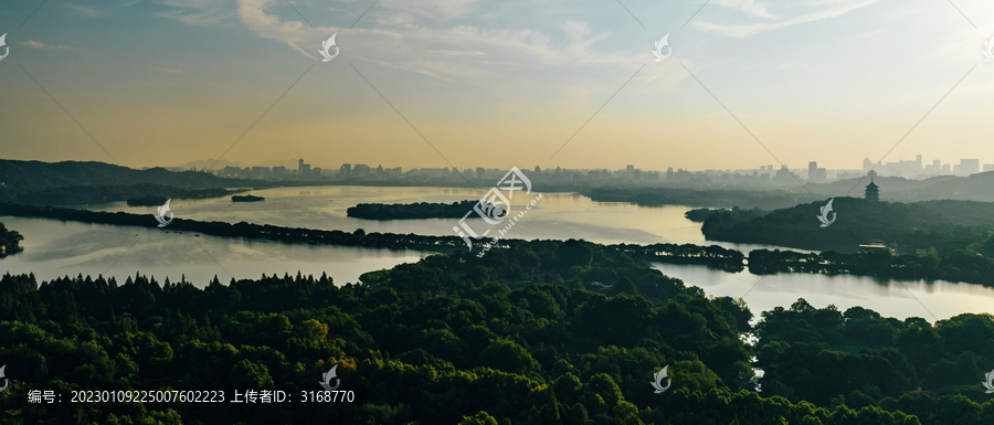 杭州西湖大景