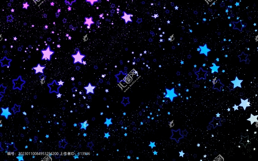 藍色星光背景