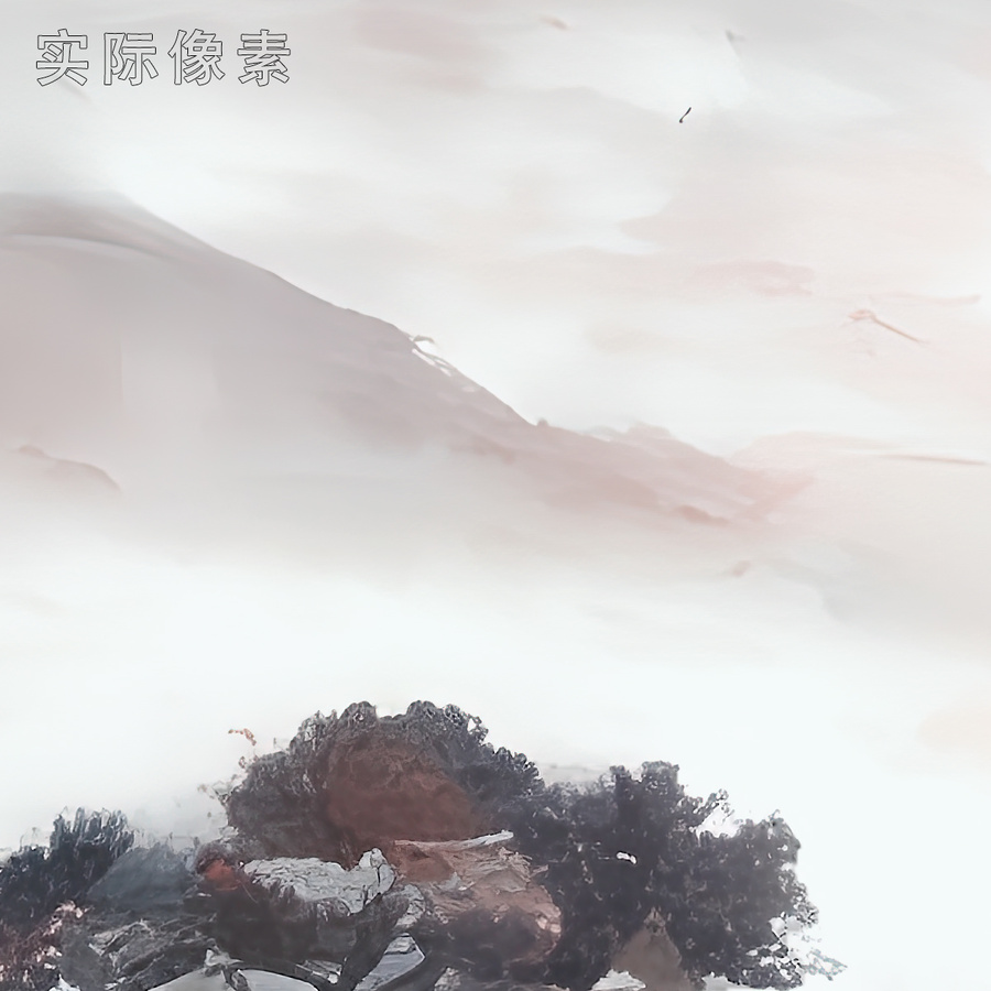 仙鶴峭壁松樹中式背景墻壁畫