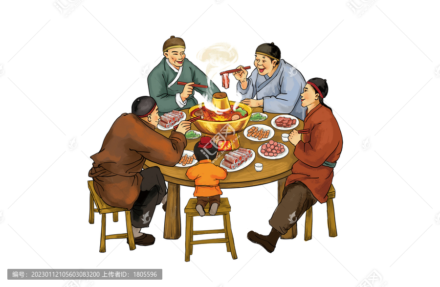 火鍋插畫(huà)