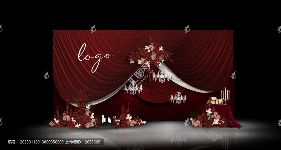 紅色復(fù)古婚禮