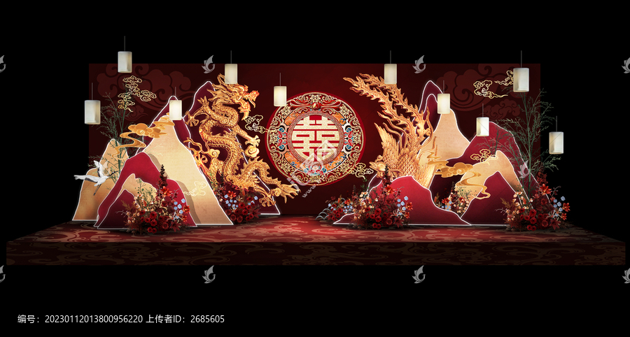 紅金色中式婚禮