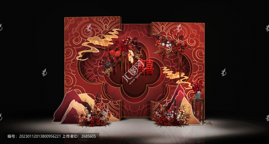 紅金色中式婚禮