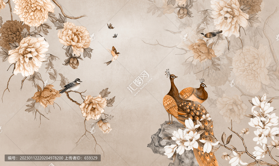 工筆花鳥(niǎo)畫(huà)