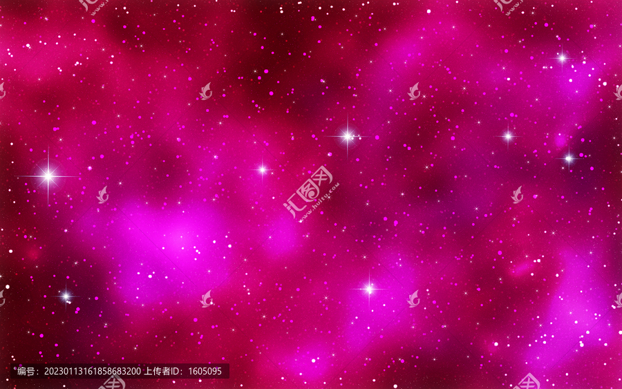 紅色唯美星空