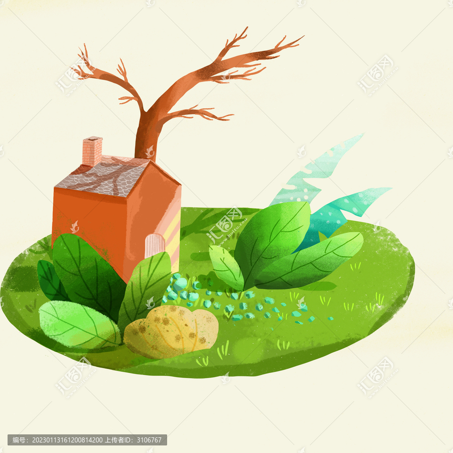 繪本森林中的小屋