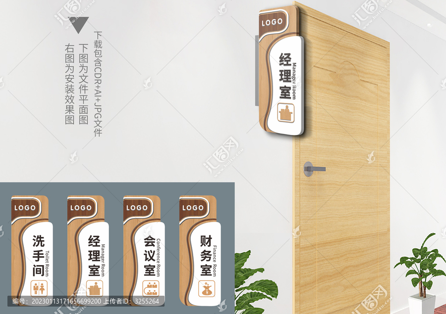 木紋科室門牌