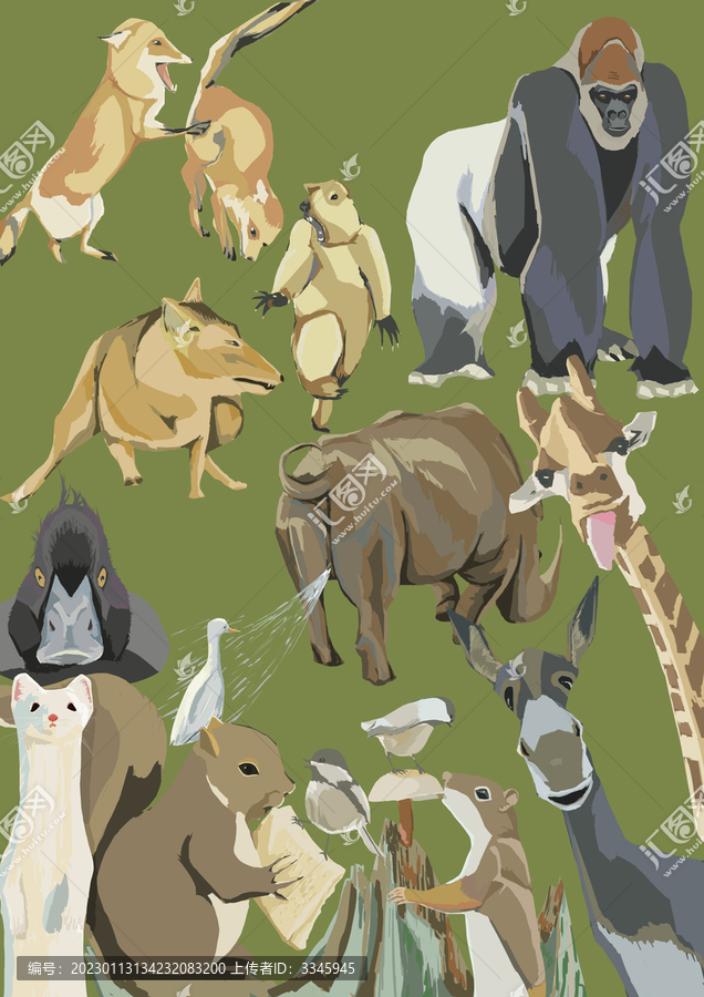 動物涂鴉
