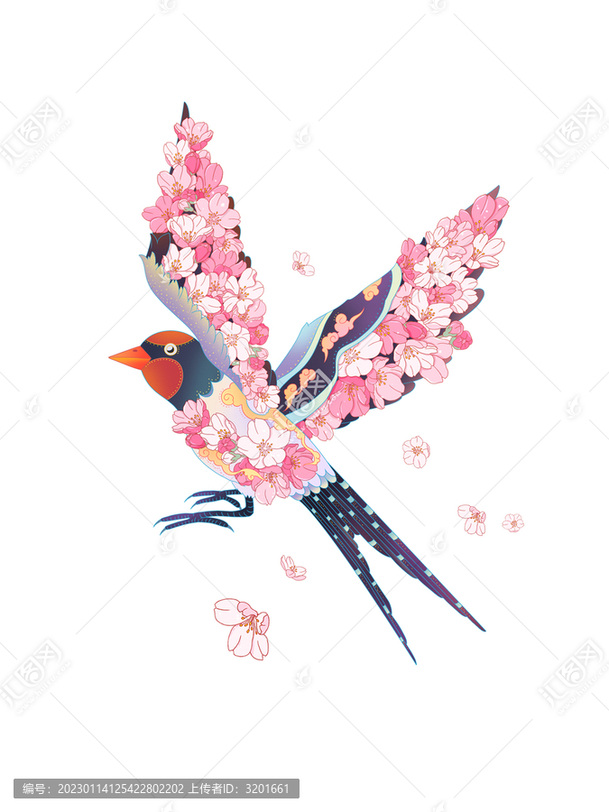 燕子穿花衣
