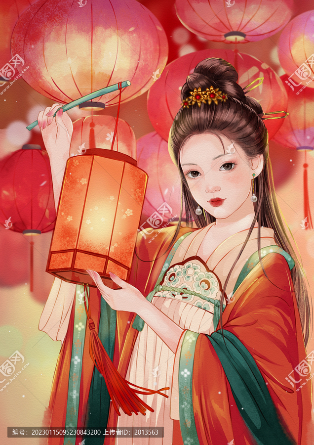 古風(fēng)新年賀圖
