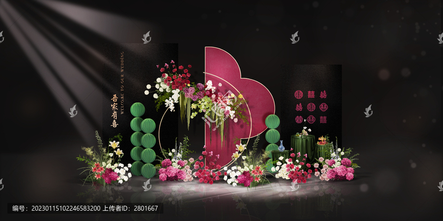南洋風(fēng)婚禮迎賓區(qū)甜品臺(tái)