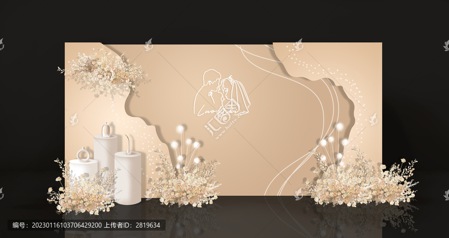 香檳婚禮合影區(qū)